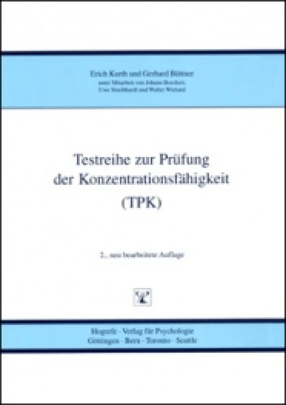 TPK Testreihe zur Prüfung der Konzentrationsfähigkeit