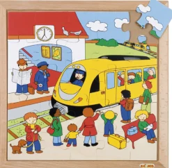 Transport-Puzzle - Bahnhof, ab 4 Jahre
