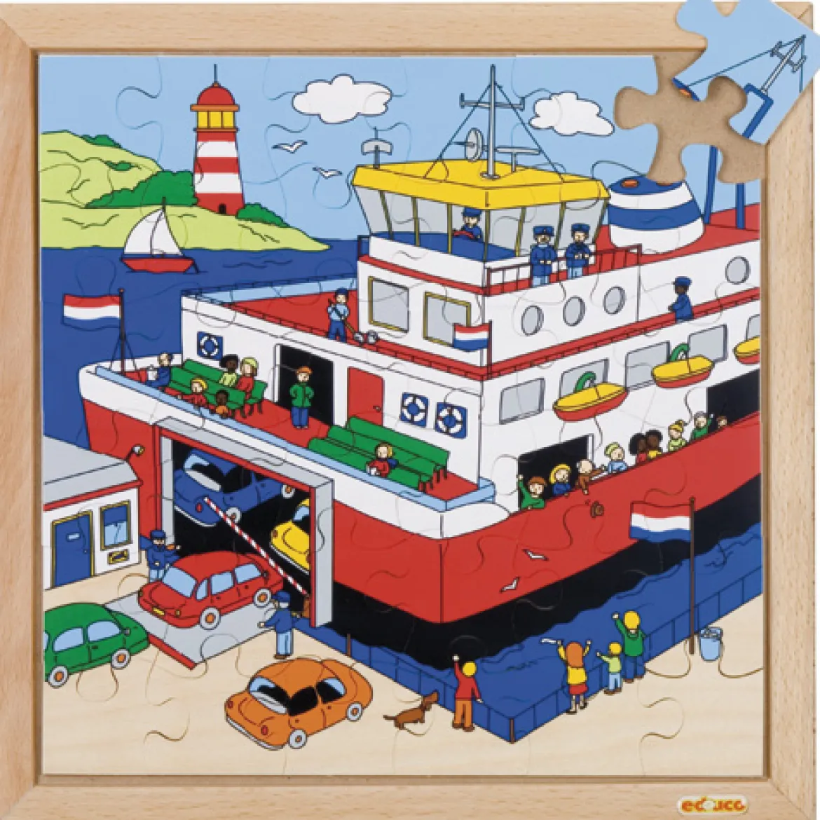 Transport-Puzzle - Fähre, ab 4 Jahre