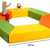 Trapezelement, Softbaustein rot, 120 x 30 cm