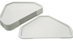 Trapez-Tablett, lichtgrau, 10 Stück