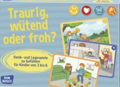 Traurig, wütend oder froh? Karten, 3 bis 6 Jahre