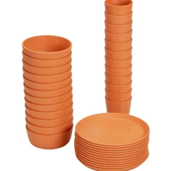 treeNside Geschirr-Set, 36-teilig coral