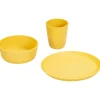 treeNside Kindergeschirr-Set - Teller, Becher & Schüssel, safrangelb