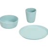 treeNside Kindergeschirr-Set - Teller, Becher & Schüssel, türkis