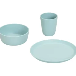 treeNside Kindergeschirr-Set - Teller, Becher & Schüssel, türkis