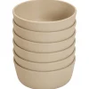treeNside Schüssel, 6er Set graubeige
