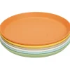 treeNside Teller, 6er-Set bunt