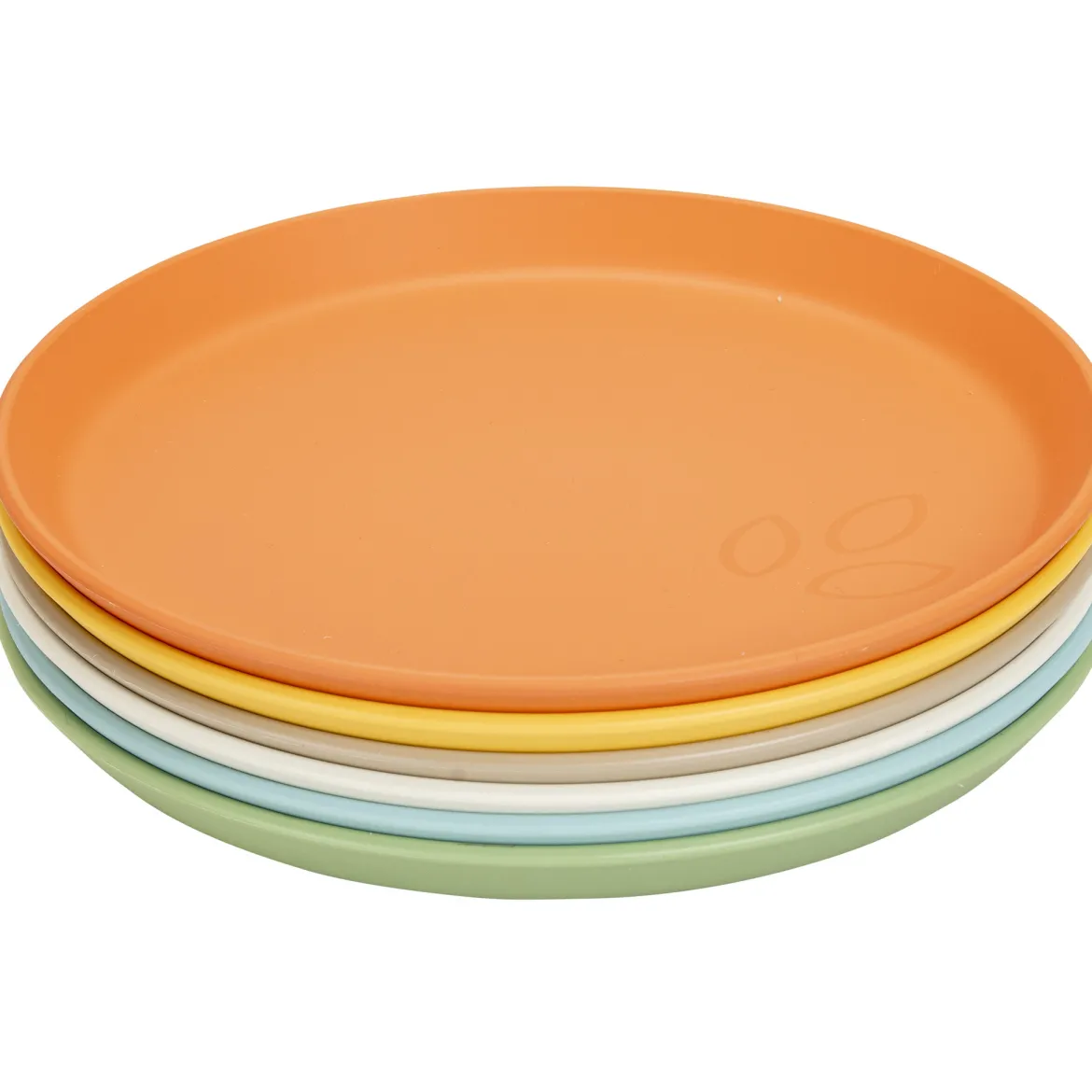 treeNside Teller, 6er-Set bunt