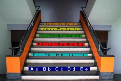 Treppen-XXL Sticker ABC, 120 x 10 cm