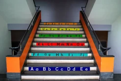 Treppen-XXL Sticker ABC, 120 x 10 cm