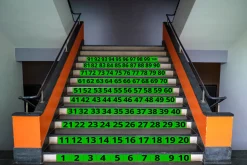 Treppen-XXL Sticker Hundertertafel, 120 x 10 cm