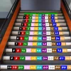 Treppen-XXL Sticker Kleine 1x1 in Montessorifarben, 120 x 10 cm