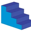Treppe 4-stufig MAXI blau/hellblau, ab 4 Jahre
