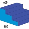 Treppe 3-stufig MAXI blau/hellblau, ab 4 Jahre