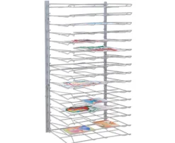 Trocknungsgestell zur Wandmontage, silber