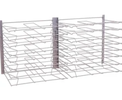 Trocknungsgestell zur Wandmontage, silber