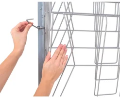 Trocknungsgestell zur Wandmontage, silber