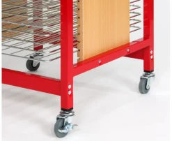 Trocknungswagen DIN A3, silber mit 15 Schubgittern