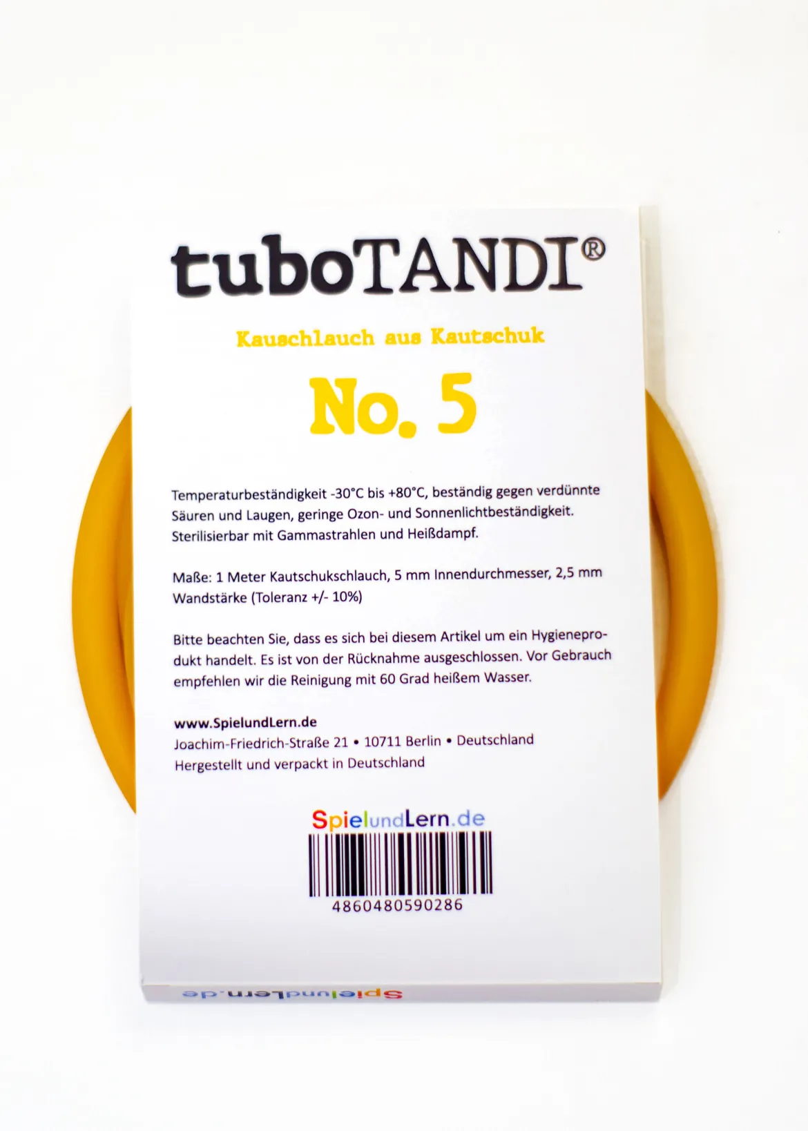tuboTANDI Kauschlauch aus Kautschuk No. 5