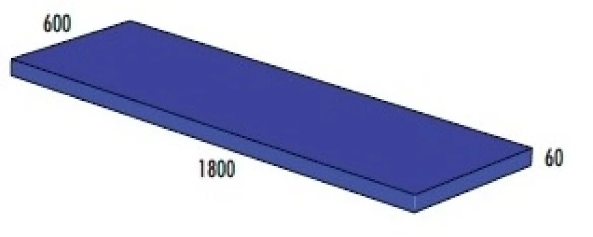 Turnmatte BLAU, 180 x 60 x 6 cm