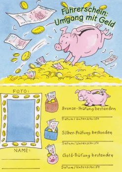 Umgang mit Geld - Klassensatz Führerscheine, 2. und 3. Klasse
