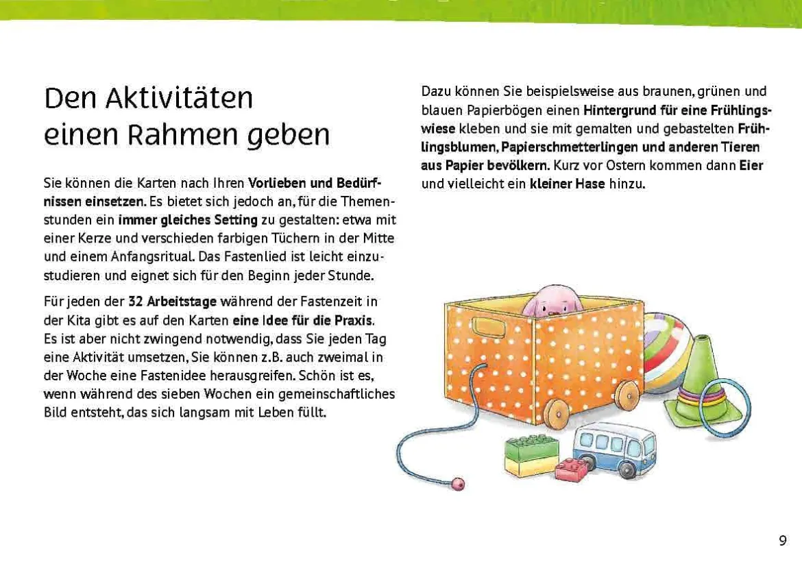 Unser Fastenkalender für die Kita, 3-6 Jahre