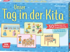 Unser Tag in der Kita, 50 Bildkarten, 2-4 Jahre