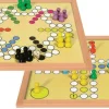 Verflixt und Six, Brettspiel, groß, doppelseitig, magnetisch, für 2-6 Spieler, 50x50 cm
