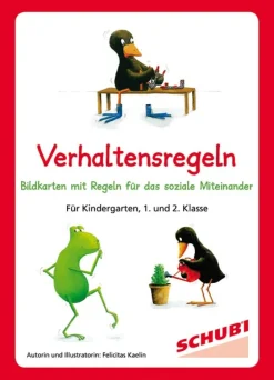 Verhaltensregeln, 16 Bildkarten, 4-9 Jahre