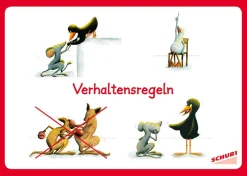 Verhaltensregeln, 16 Bildkarten, 4-9 Jahre