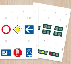 Verkehrszeichen - Kinder im Verkehr, Halbfertig-Material