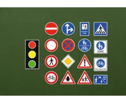 Verkehrszeichen-Satz für die Tafel im Koffer 218 Teile, ab 5 Jahre