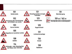 Verkehrszeichen, 64 Stück, magnetisch, aus MAG-Pap°