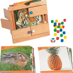 Versteckte Bilder: Naturfotos, magnetisches Ratespiel, ab 3 Jahre