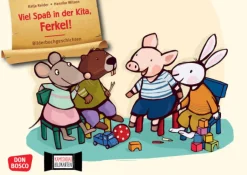 Viel Spaß in der Kita, Ferkel! Kamishibai Bildkartenset, 1-4 Jahre