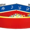 Viertelkreisballbad groß, 4-teilig ROT/GELB (ohne Bälle), ab 2 Jahre