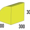 Viertelrolle MAXI gelb, 300xRadius 300, ab 4 Jahre
