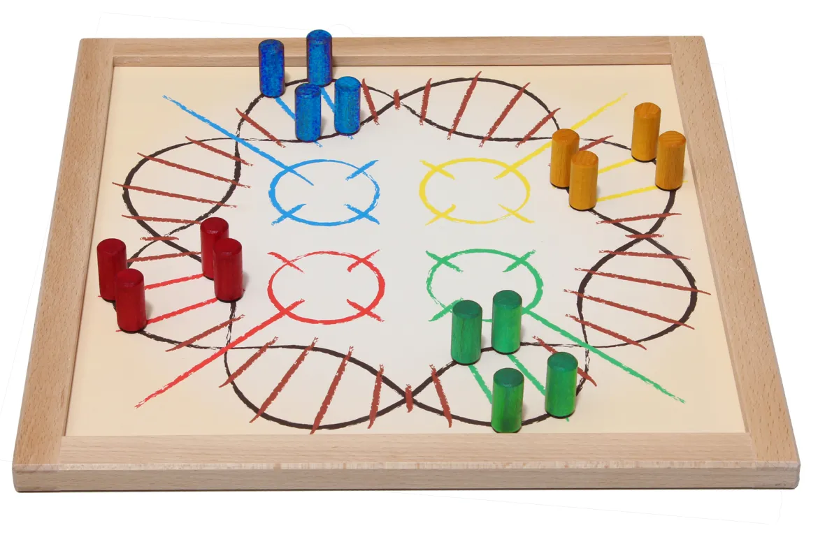 Vis-á-vis, Brettspiel, magnetisch, für 4 Spieler, 35x35cm
