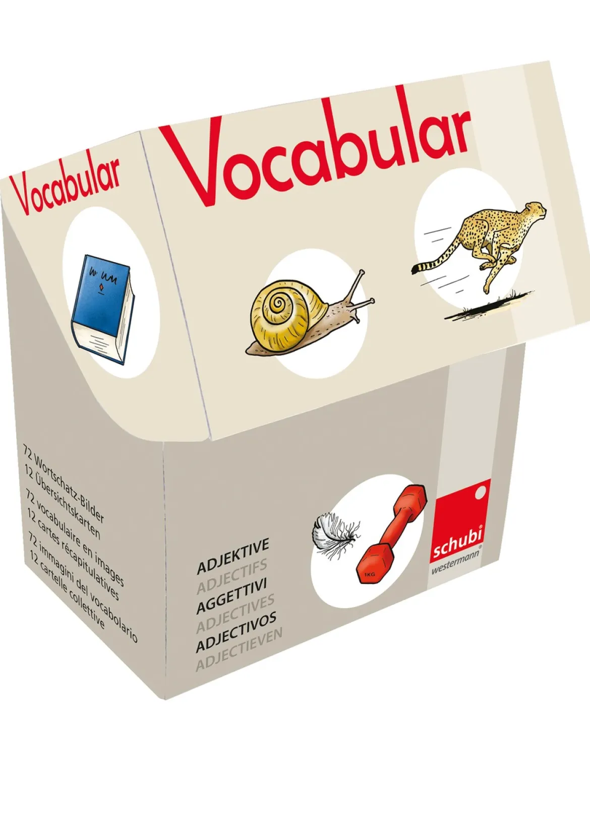 VOCABULAR Adjektive, Bildkarten ab 4 Jahren