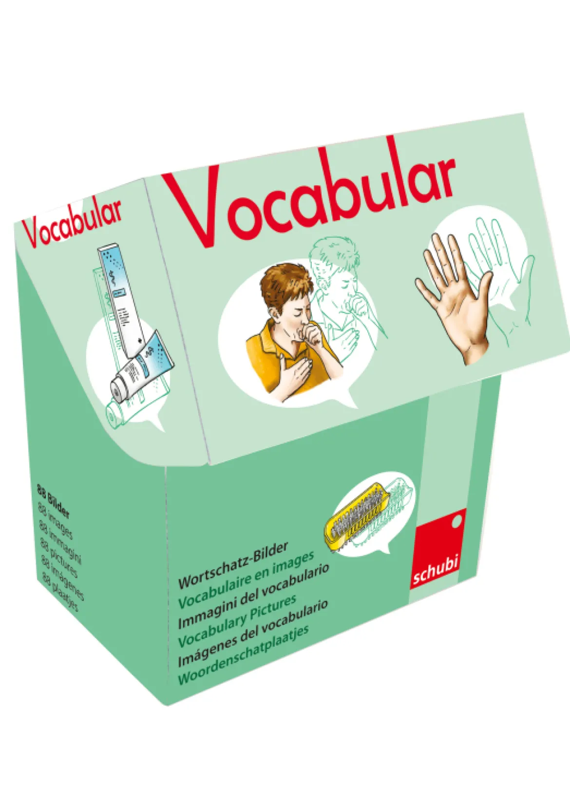 Vocabular Wortschatz-Bilder - Körper, Körperpflege, Gesundheit, Bilderbox, 3-99 Jahre