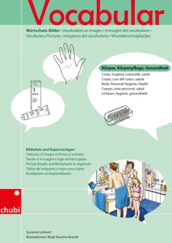 Vocabular Wortschatz-Bilder - Körper, Körperpflege, Gesundheit, Kopiervorlage, 3-99 Jahre
