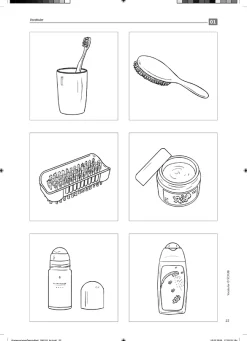Vocabular Wortschatz-Bilder - Körper, Körperpflege, Gesundheit, Kopiervorlage, 3-99 Jahre