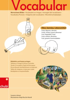 Vocabular Wortschatz-Bilder - Obst, Gemüse, Lebensmittel, Kopiervorlage, 3-99 Jahre