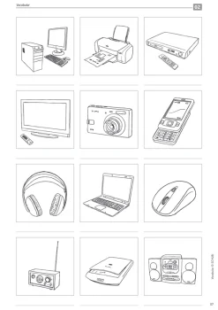 Vocabular Wortschatz-Bilder - Schule, Medien, Kommunikation, 3-99 Jahre