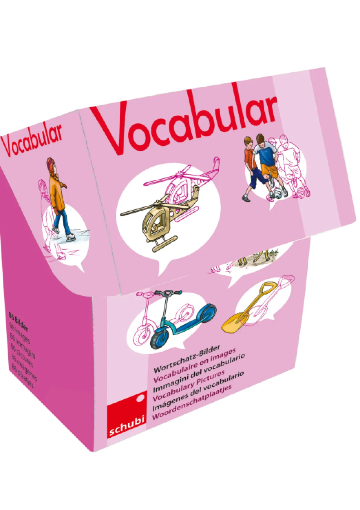 Vocabular Wortschatz-Bilder - Spielzeug, Sport, Freizeit, 3-99 Jahre