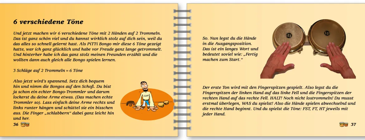 Voggys Bongo-Set für den Kindergarten und die Schule