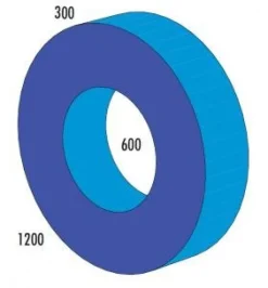 Vollkreis MAXI blau/hellblau, 34-042-12, ab 4 Jahre