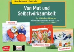 Von Mut und Selbstwirksamkeit - Kamishibai-Bildkarten mit Arbeitsblättern für Klasse 3 und 4. Kamishibai Bildkartenset