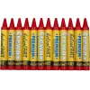 Wachsmalstifte Premium 12er, dunkelrot, anspitzfrei
